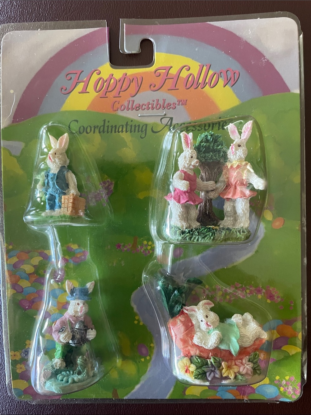 VTG Hoppy Hollow Collectibles Coordinating Accessories Bunny Rabbits Easter